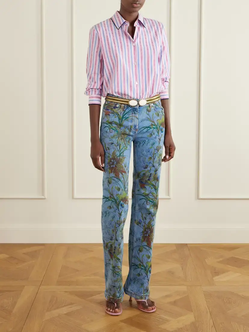 Etro Floral-print Straight-leg Jeans | Thumbnail 2