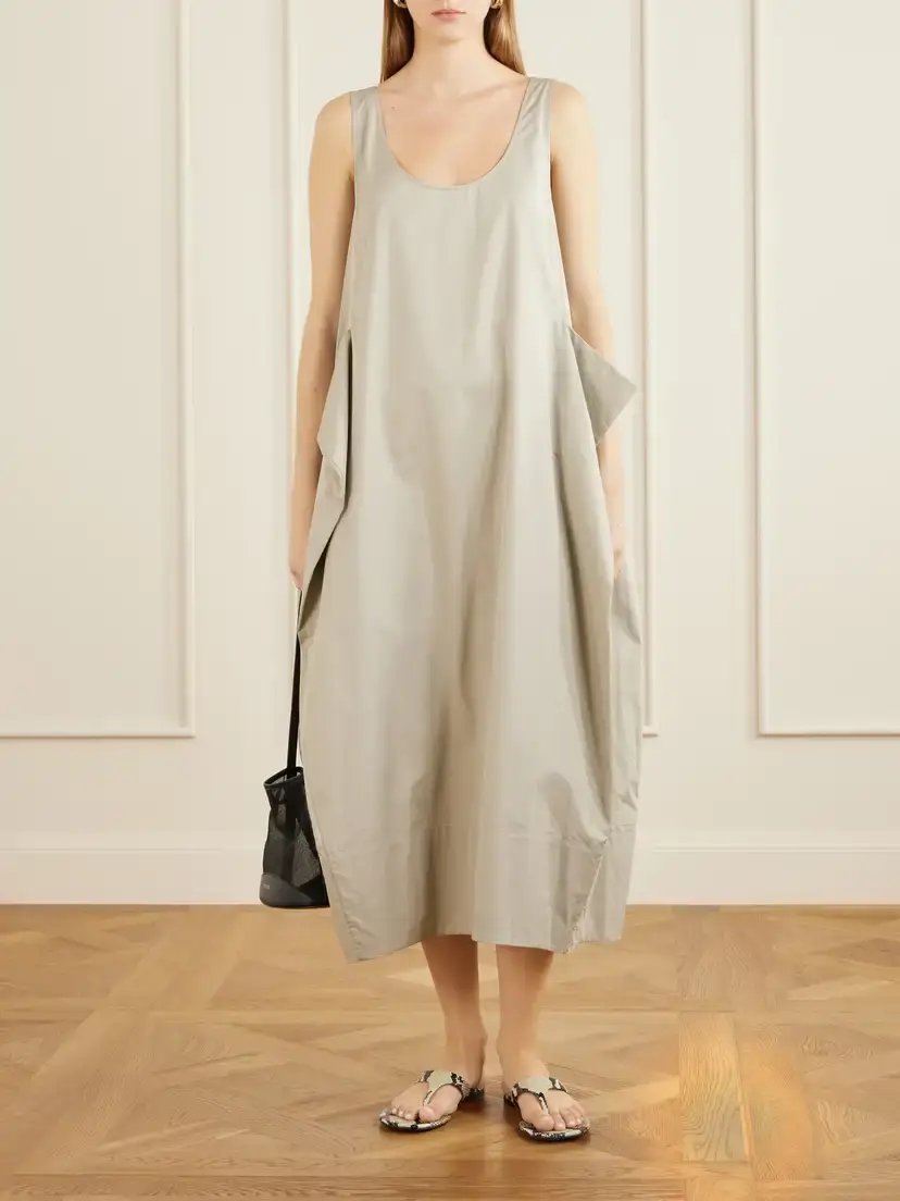 Tibi Cotton-poplin Midi Dress | Thumbnail 2