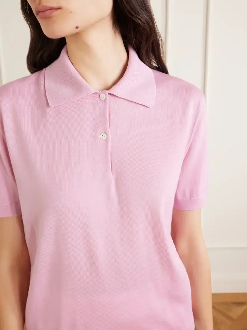 Jil Sander Wool Polo Shirt | Thumbnail 4 Jil Sander Wool Polo Shirt | Thumbnail 4