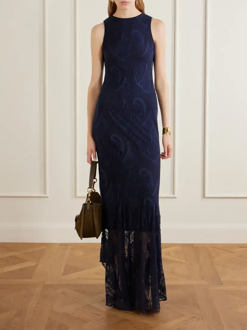 Etro Devoré Cotton-blend Crepe-jersey Maxi Dress | Thumbnail 2 Etro Devoré Cotton-blend Crepe-jersey Maxi Dress | Thumbnail 2