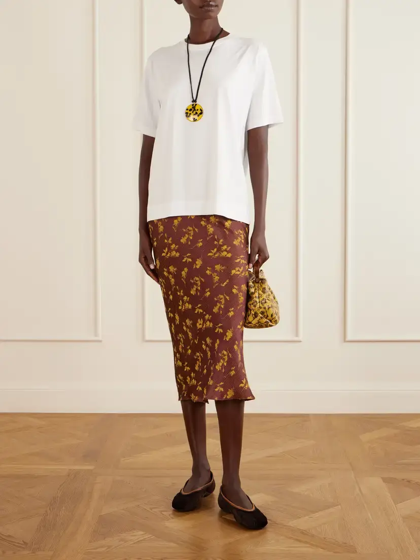 Dries Van Noten Leather-trimmed Velvet Ballet Flats | Thumbnail 4