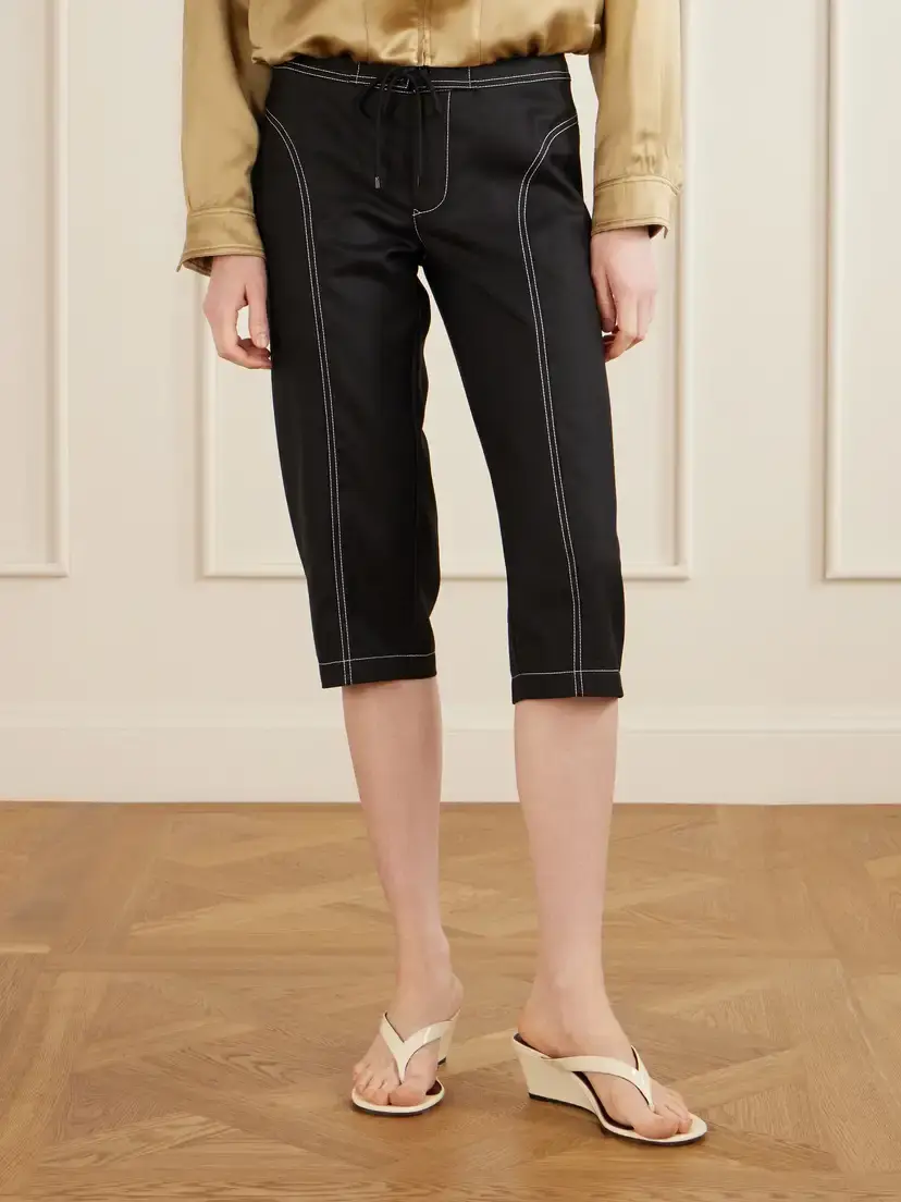 Aflalo Zuri Wool-twill Slim-fit Capri Pants | Thumbnail 3 Aflalo Zuri Wool-twill Slim-fit Capri Pants | Thumbnail 3