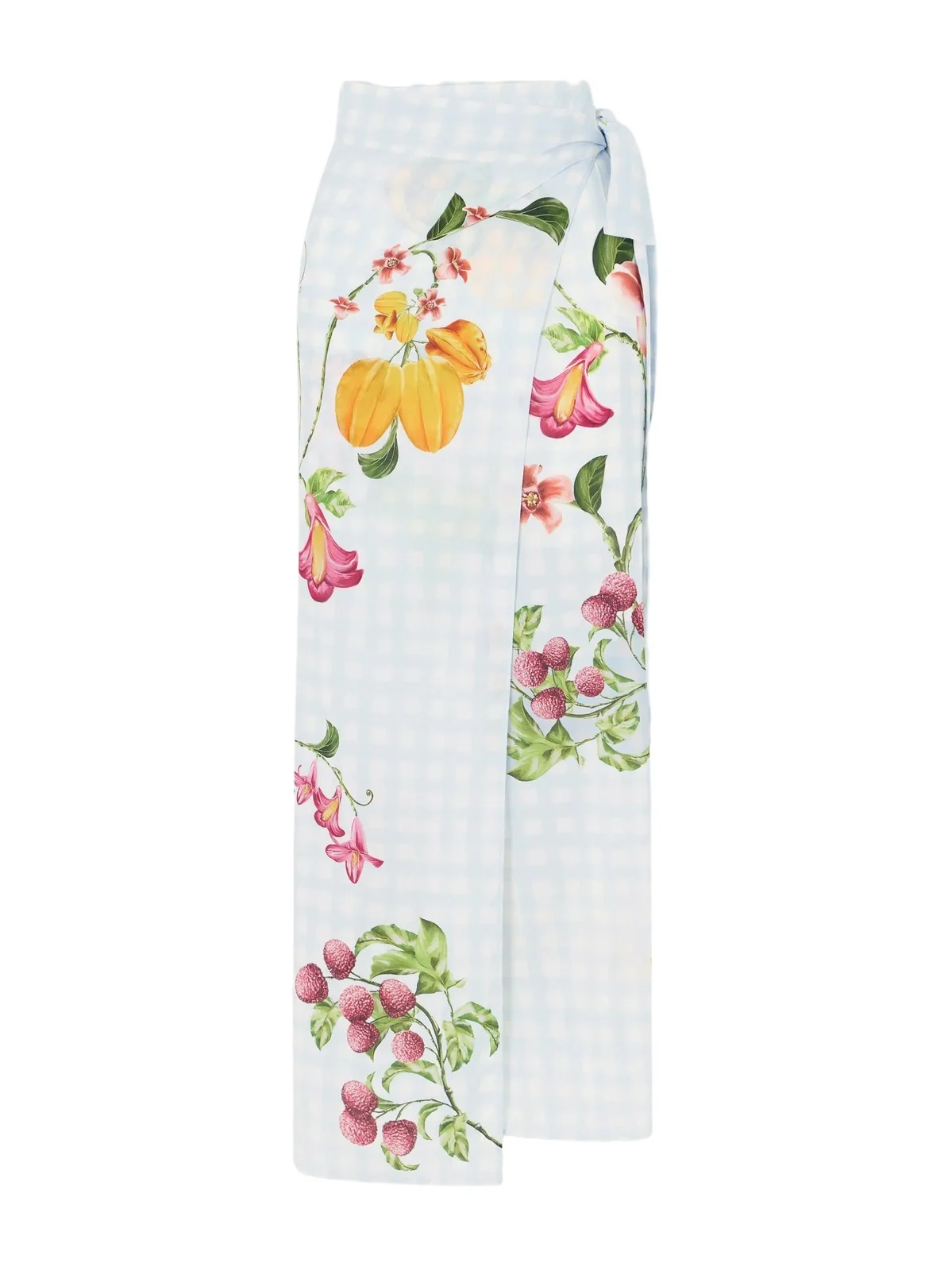 Lavanda Printed Cotton And Silk-blend Voile Pareo Lavanda Printed Cotton And Silk-blend Voile Pareo