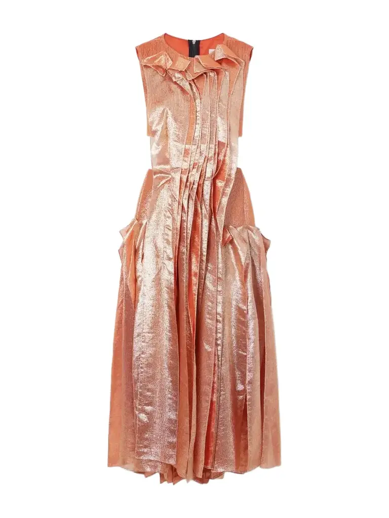 Maticevski Trailblaze Ruffled Metallic Brocade Gown | Image 1 Maticevski Trailblaze Ruffled Metallic Brocade Gown | Image 1