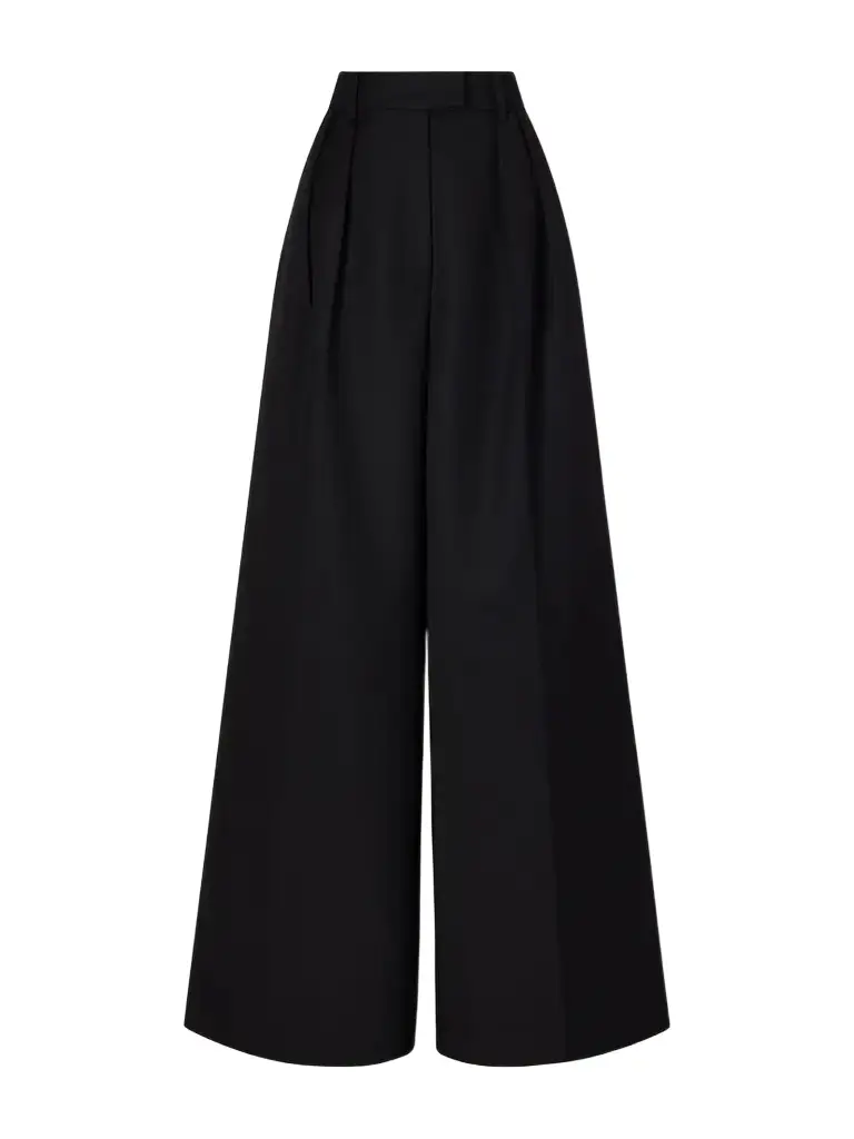Anine Bing Lou Pleated Woven Wide-leg Pants | Image 1 Anine Bing Lou Pleated Woven Wide-leg Pants | Image 1