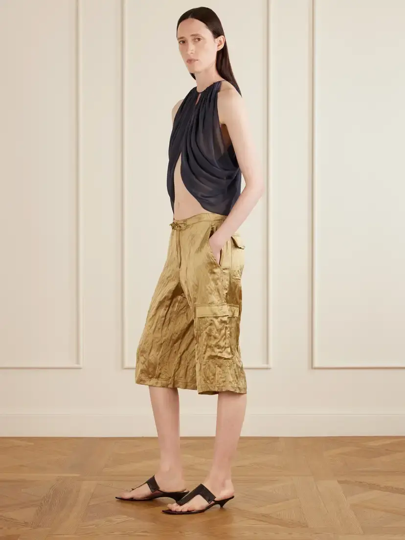Aflalo Reysa Gathered Silk-crepe Top | Thumbnail 2 Aflalo Reysa Gathered Silk-crepe Top | Thumbnail 2