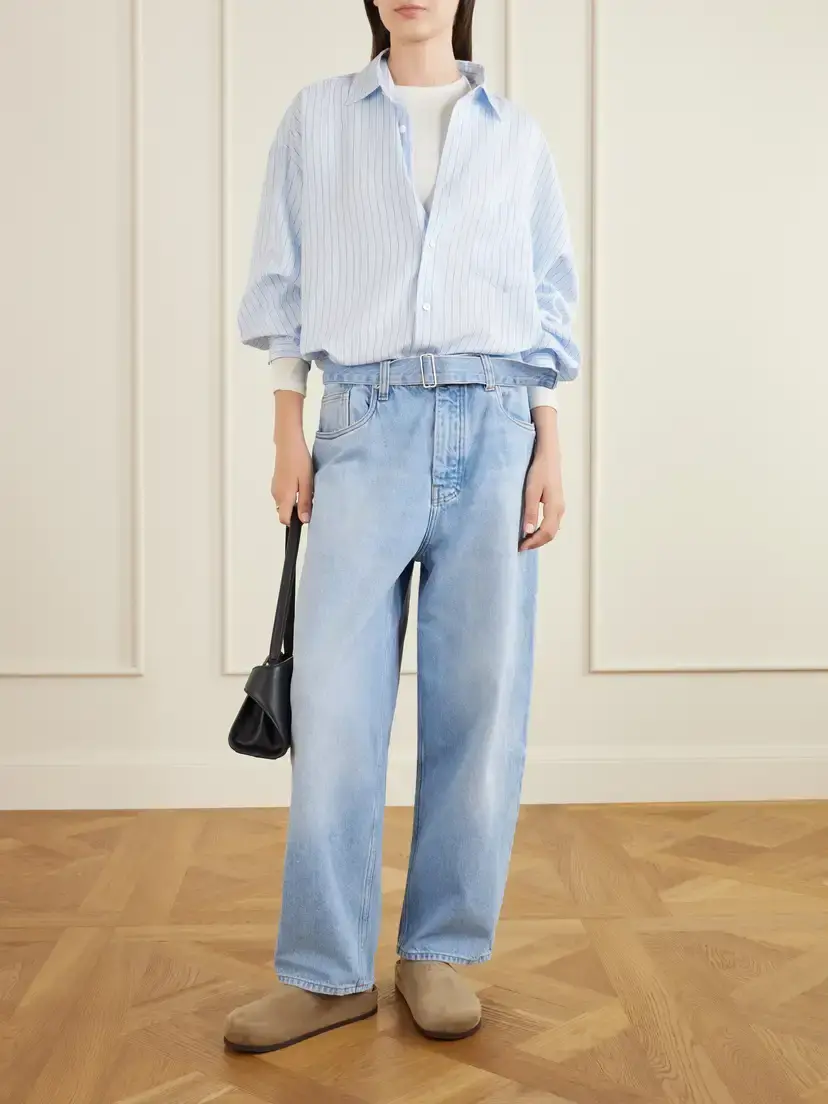 Studio Nicholson Cahuin Belted Mid-rise Wide-leg Jeans | Thumbnail 2
