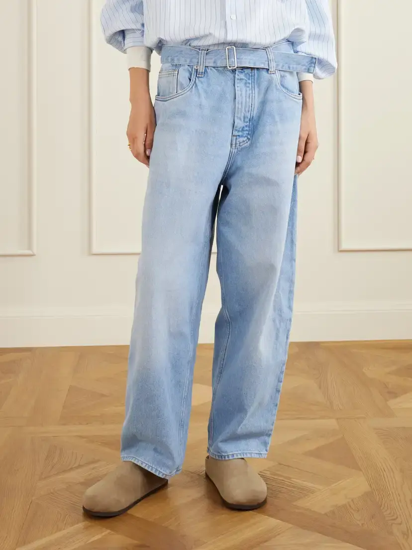 Studio Nicholson Cahuin Belted Mid-rise Wide-leg Jeans | Thumbnail 3