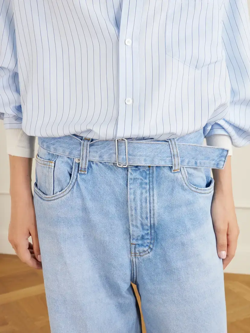 Studio Nicholson Cahuin Belted Mid-rise Wide-leg Jeans | Thumbnail 5