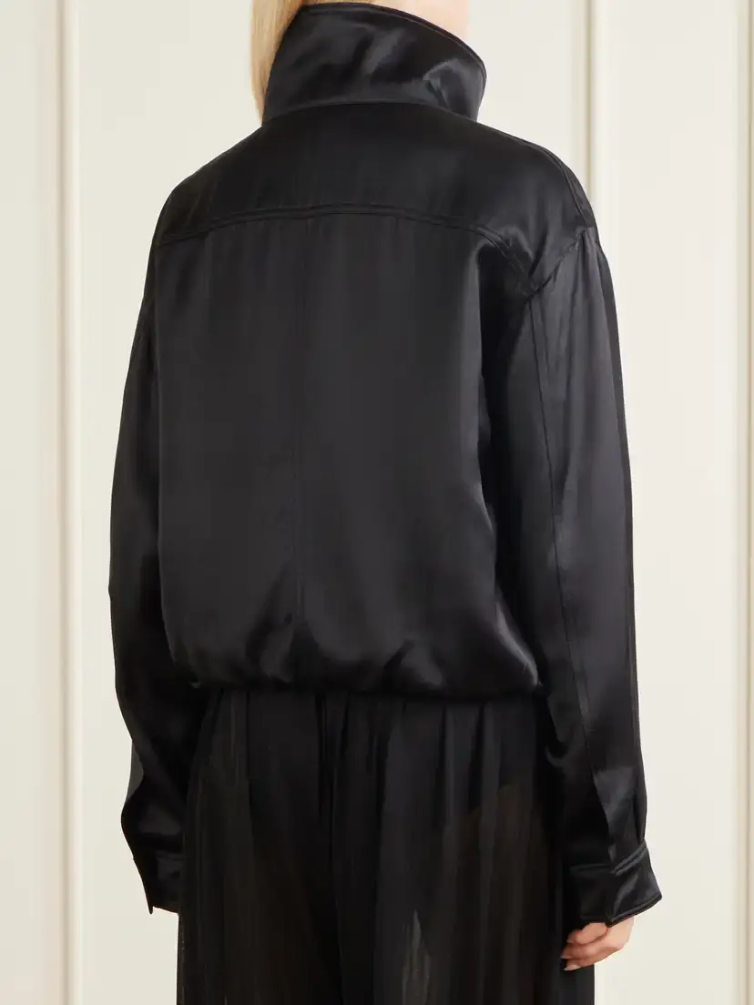 Aflalo Audra Satin Jacket | Thumbnail 3 Aflalo Audra Satin Jacket | Thumbnail 3