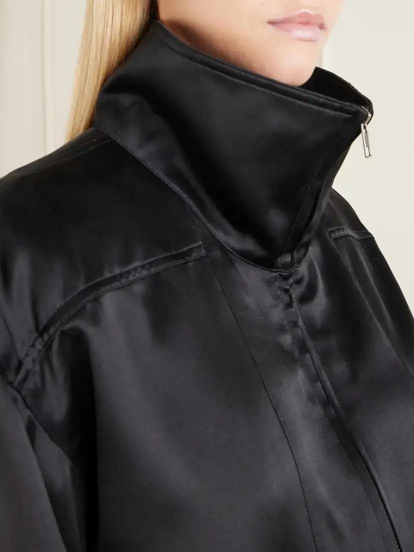 Aflalo Audra Satin Jacket | Thumbnail 4 Aflalo Audra Satin Jacket | Thumbnail 4