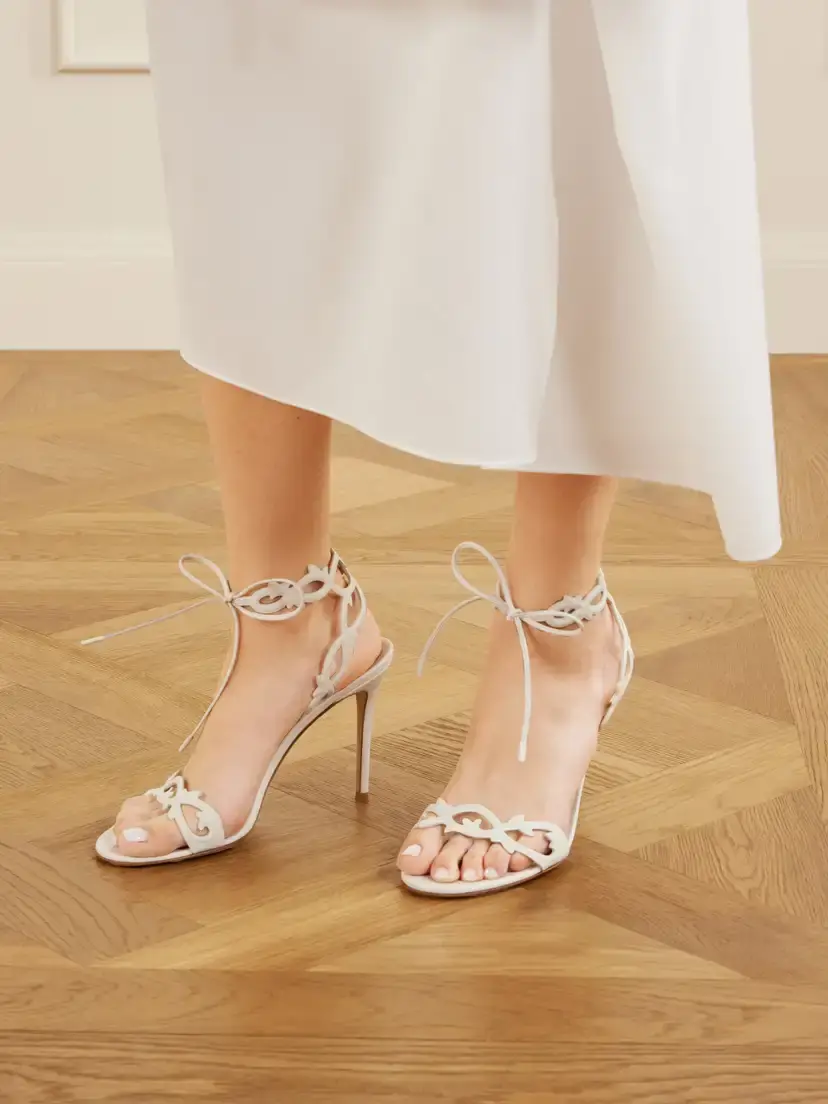 Gianvito Rossi Eden 95 Laser-cut Leather Sandals | Thumbnail 2 Gianvito Rossi Eden 95 Laser-cut Leather Sandals | Thumbnail 2