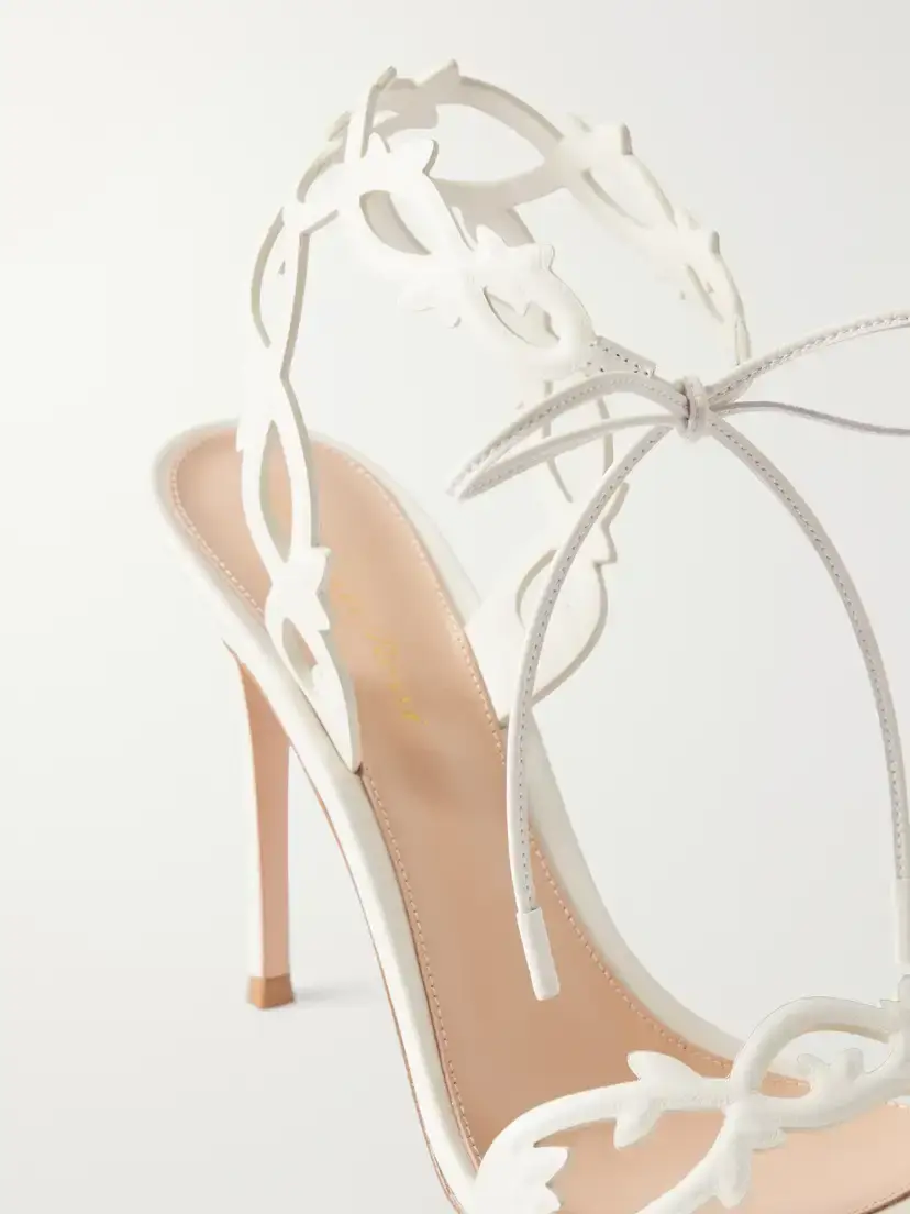 Gianvito Rossi Eden 95 Laser-cut Leather Sandals | Thumbnail 5 Gianvito Rossi Eden 95 Laser-cut Leather Sandals | Thumbnail 5