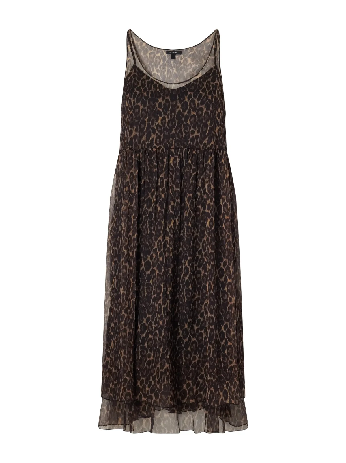 Gathered Tiered Animal-print Silk-chiffon Midi Dress Gathered Tiered Animal-print Silk-chiffon Midi Dress