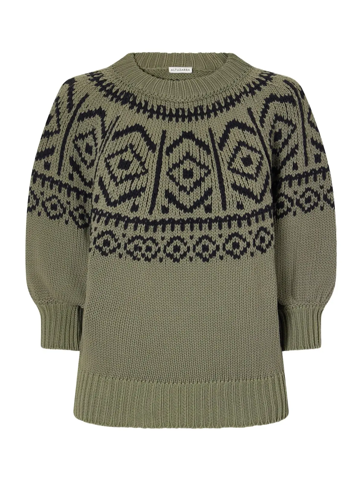 Altuzarra Howard Intarsia-knit Cotton-blend Sweater