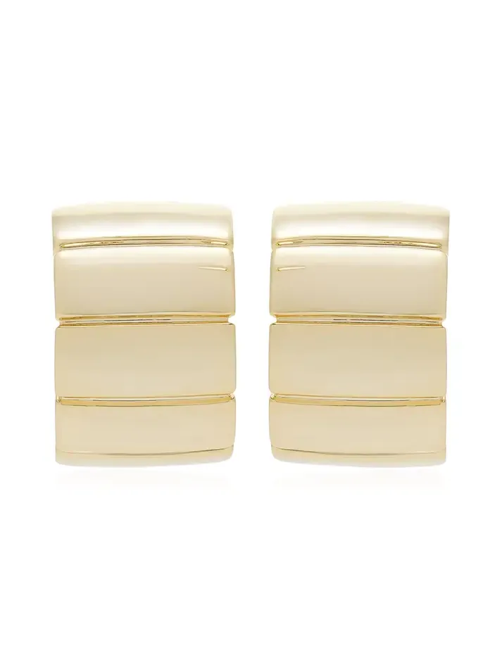 MÉGA Tire 14K Gold Vermeil Earrings