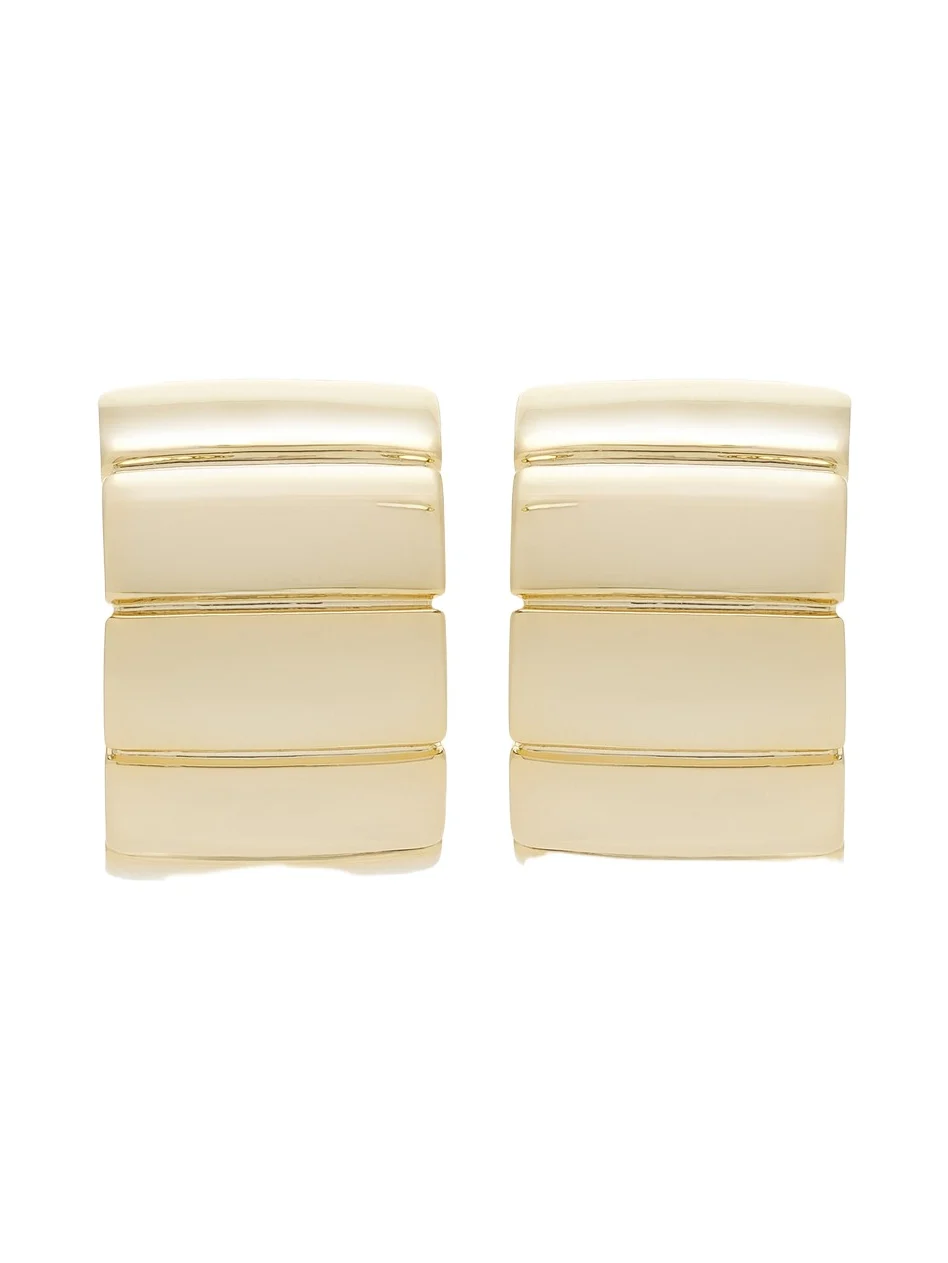 MÉGA Tire 14K Gold Vermeil Earrings