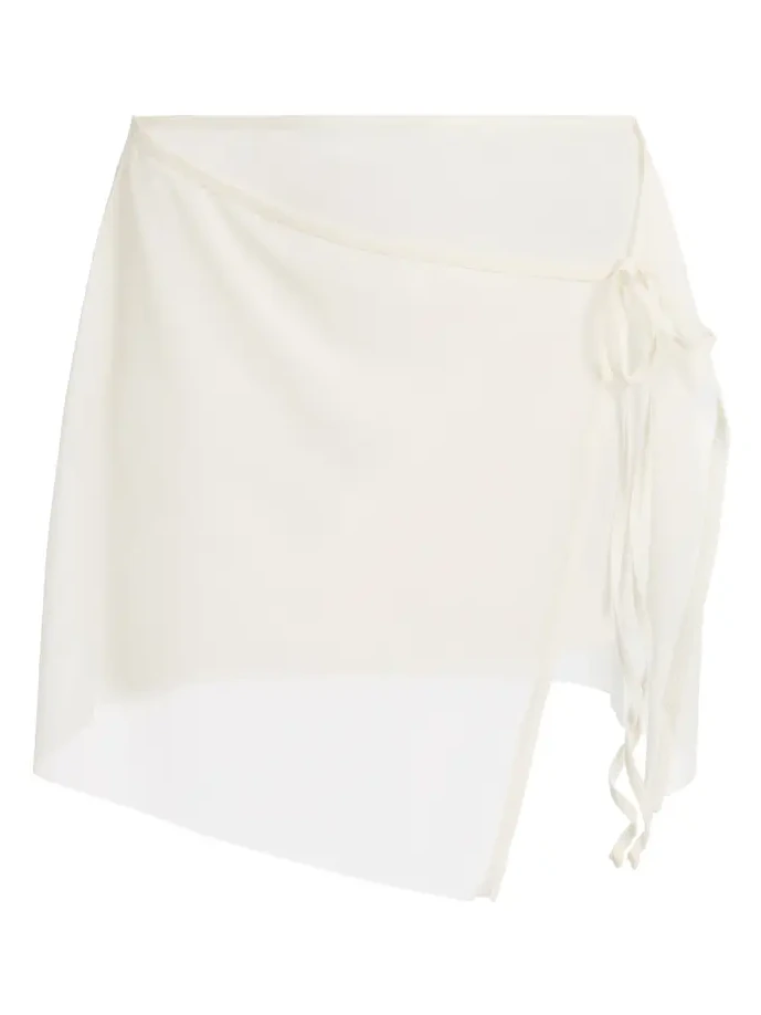 Bond-Eye Maeve Layered Mesh Mini Wrap Skirt