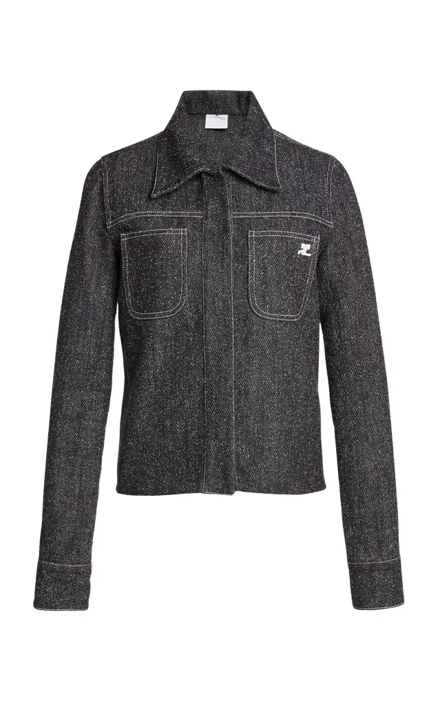 Courrèges Denim Tweed Overshirt