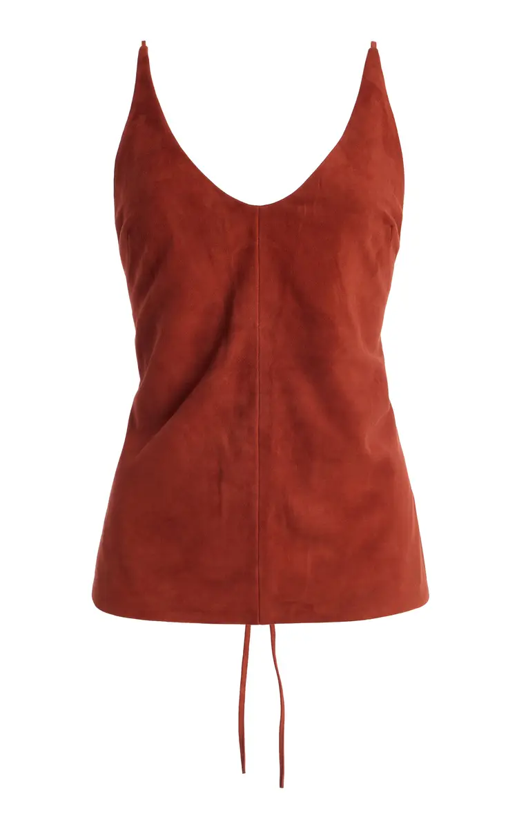 St. Agni Exclusive Suede Tie Top | Thumbnail 3 St. Agni Exclusive Suede Tie Top | Thumbnail 3