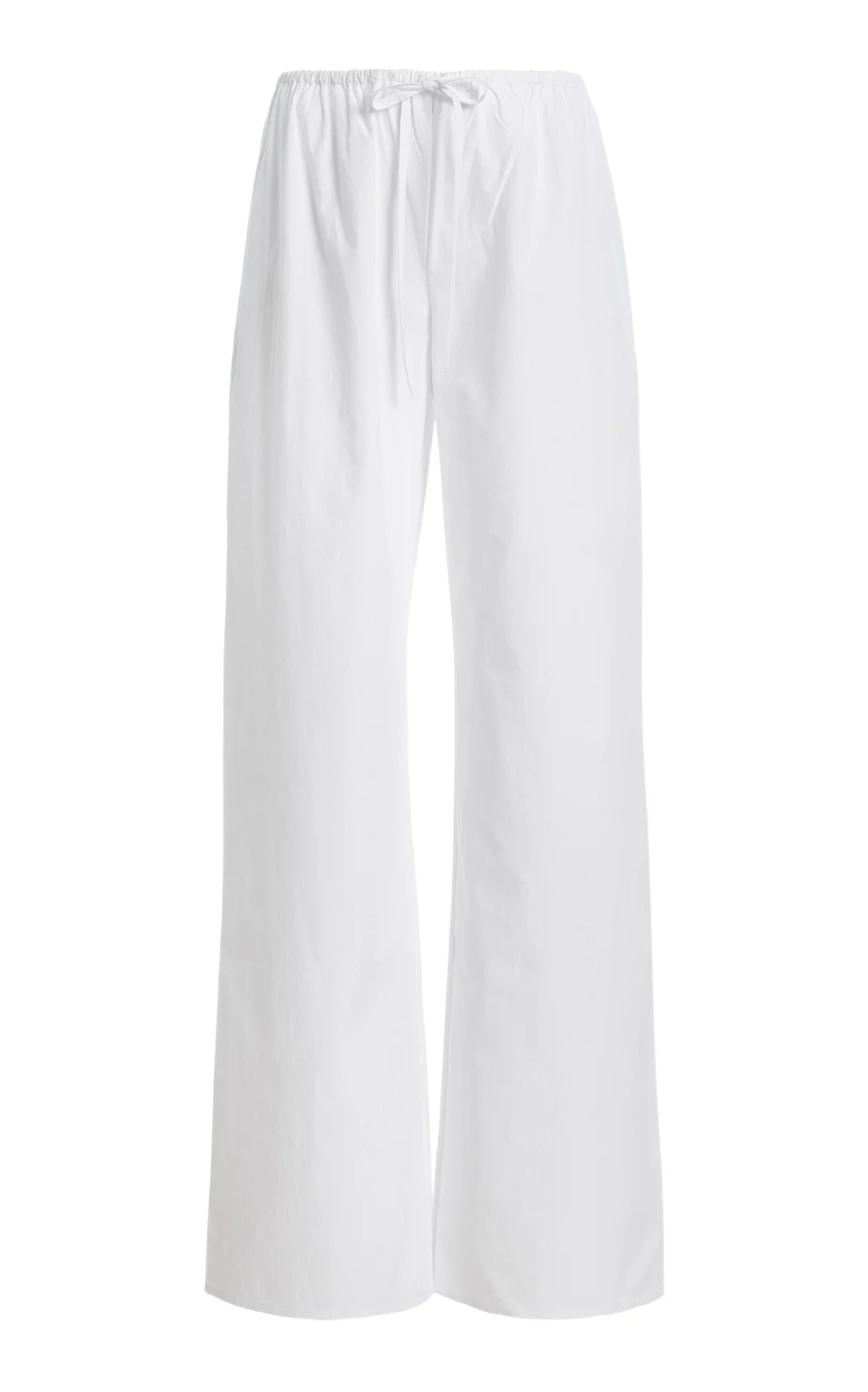 Matteau Drawstring Cotton Wide-Leg Pants