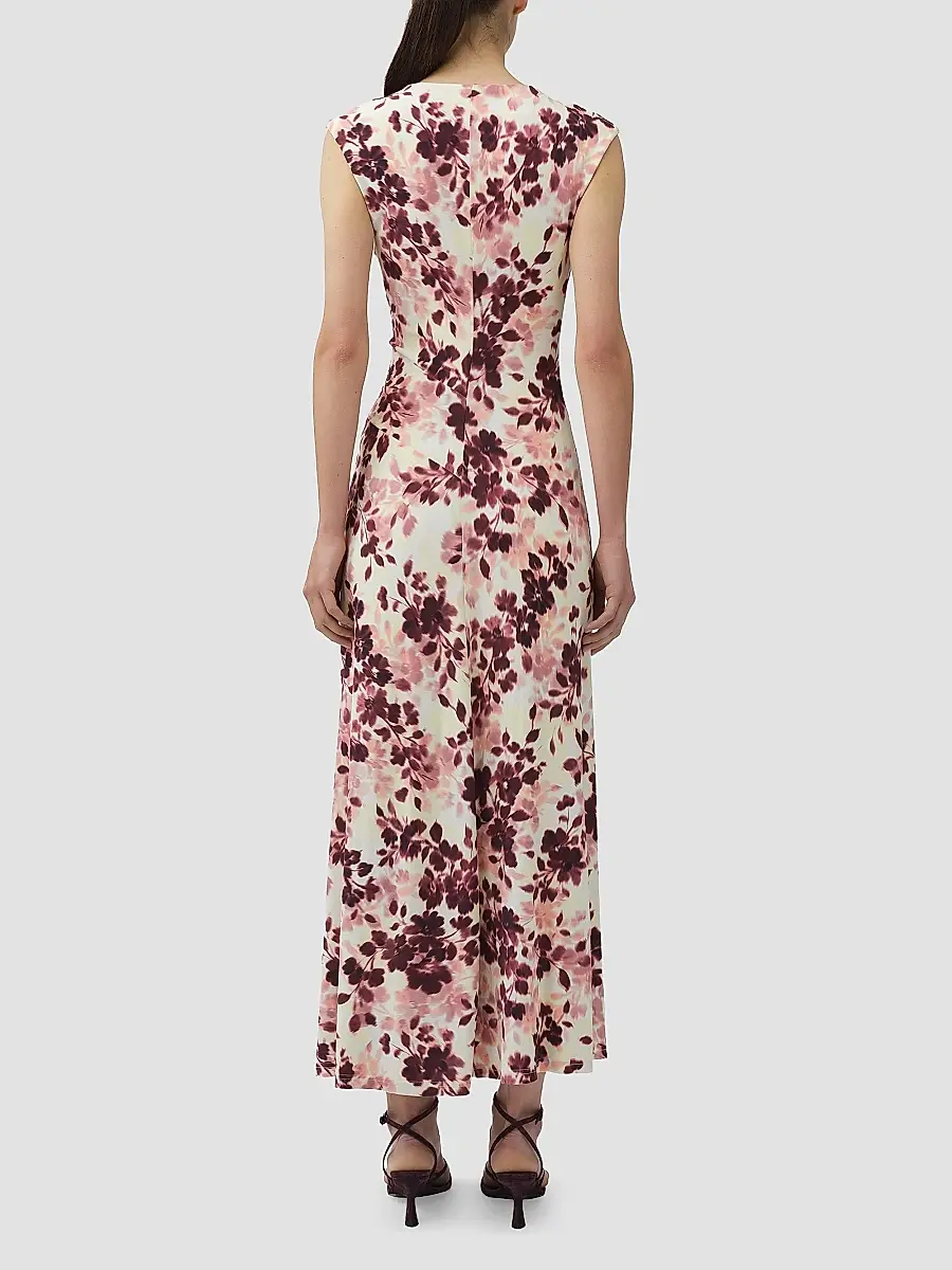 Simkhai Women's Acacia Floral Jersey Midi Dress | Thumbnail 3