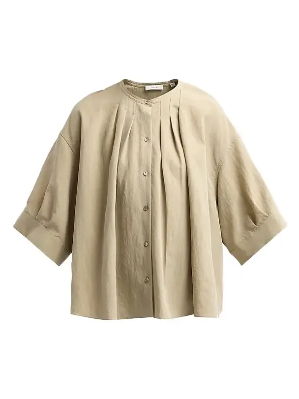 Vince Women's Gathered A-Line Shirt