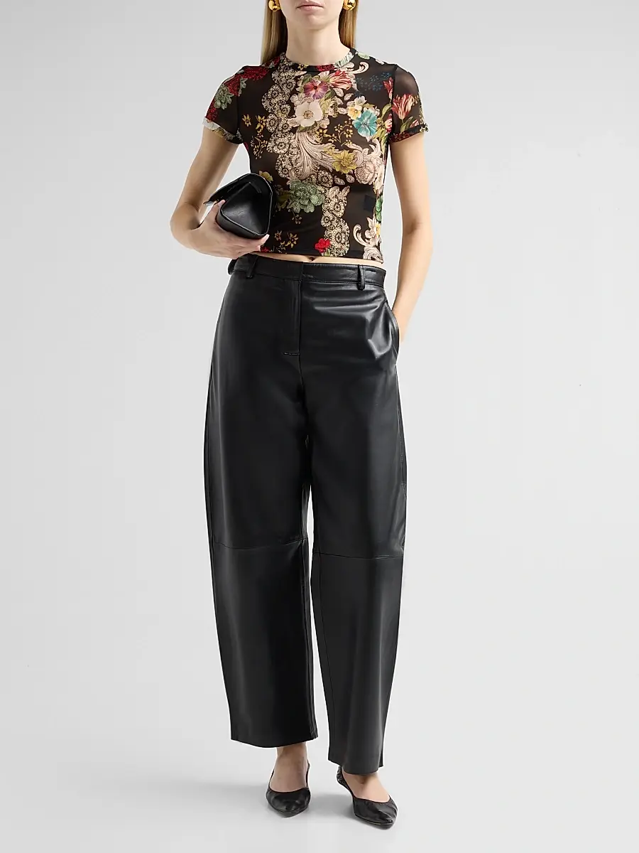 Alice + Olivia Women's Tess Floral Crewneck T-Shirt | Thumbnail 2