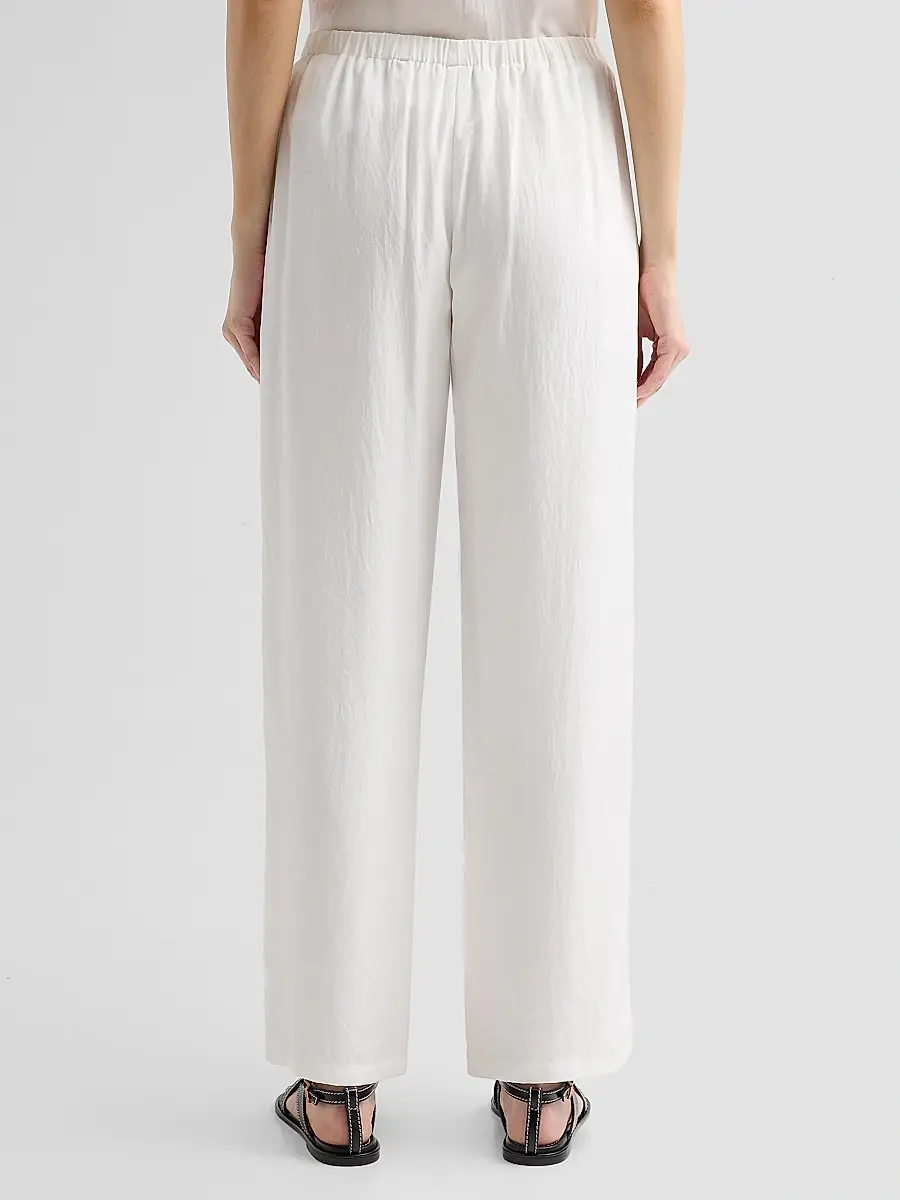 Theory Women's Flowy Silk Twill Pants | Thumbnail 3