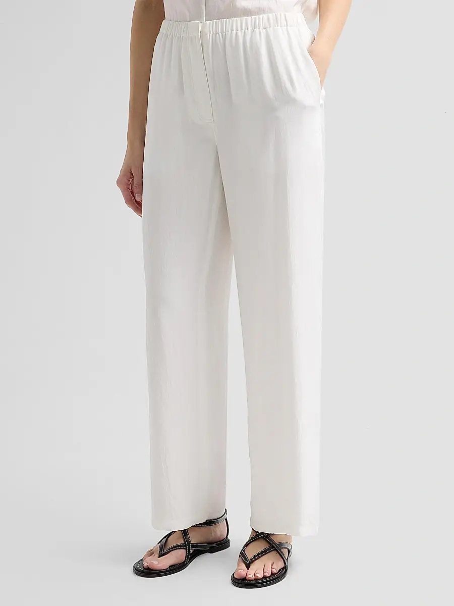 Theory Women's Flowy Silk Twill Pants | Thumbnail 4