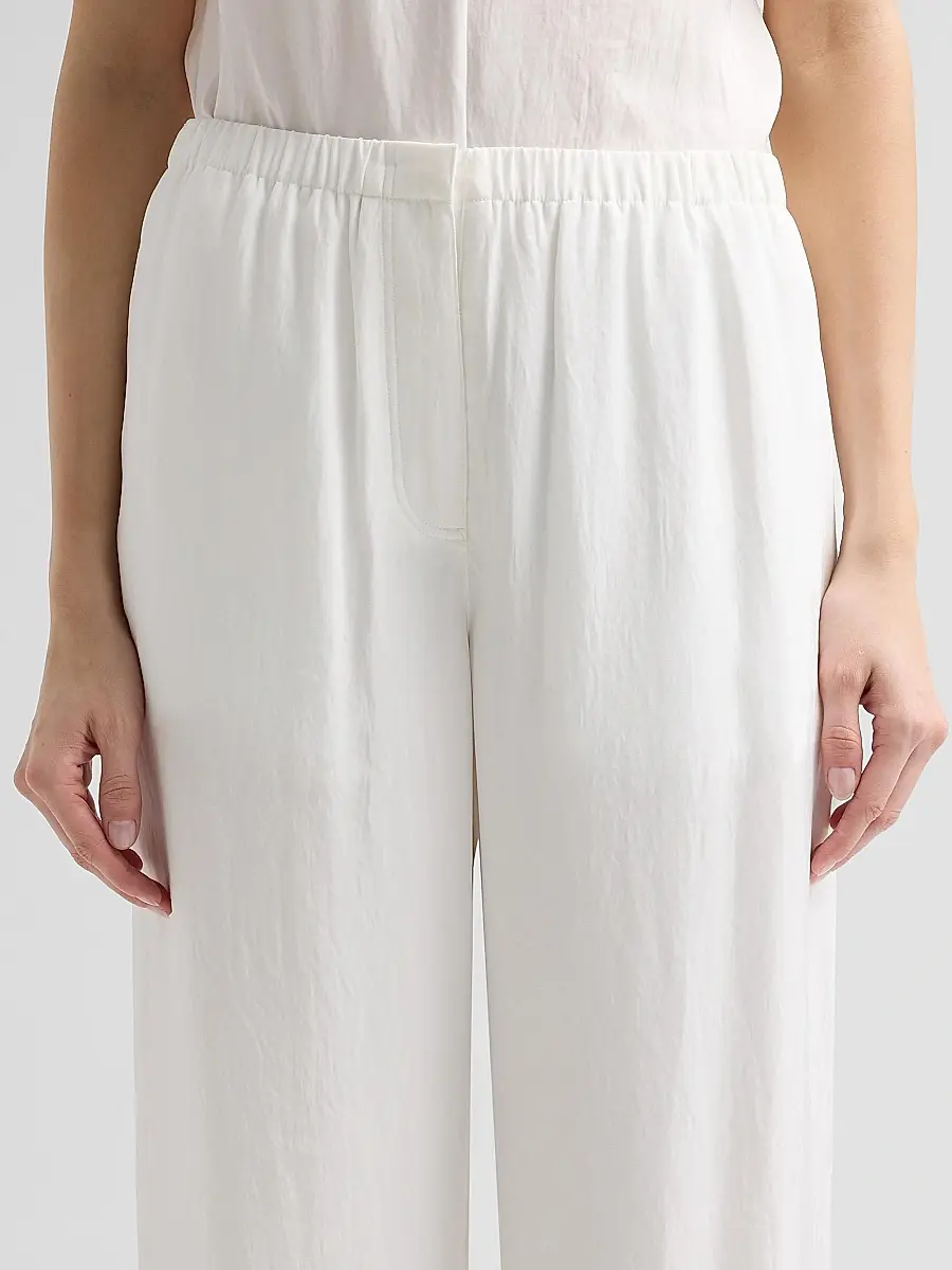Theory Women's Flowy Silk Twill Pants | Thumbnail 5