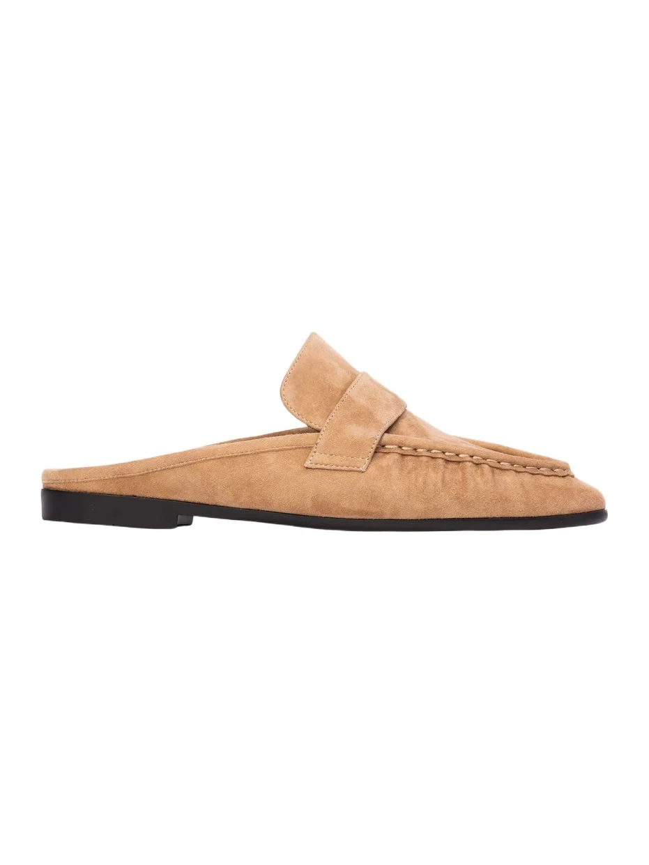 Black Suede Studio Women's Gabby Suede Mule Loafers