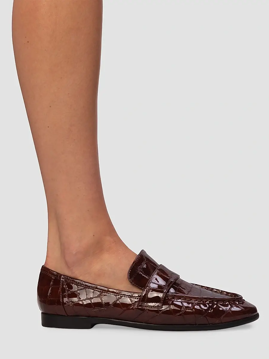 Black Suede Studio Women's Arrow Croc Loafers | Thumbnail 5 Black Suede Studio Women's Arrow Croc Loafers | Thumbnail 5
