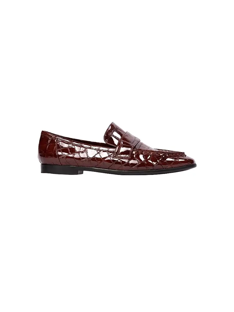 Black Suede Studio Women's Arrow Croc Loafers - Cinnamon Croc - Size 12 | Image 1 Black Suede Studio Women's Arrow Croc Loafers - Cinnamon Croc - Size 12 | Image 1