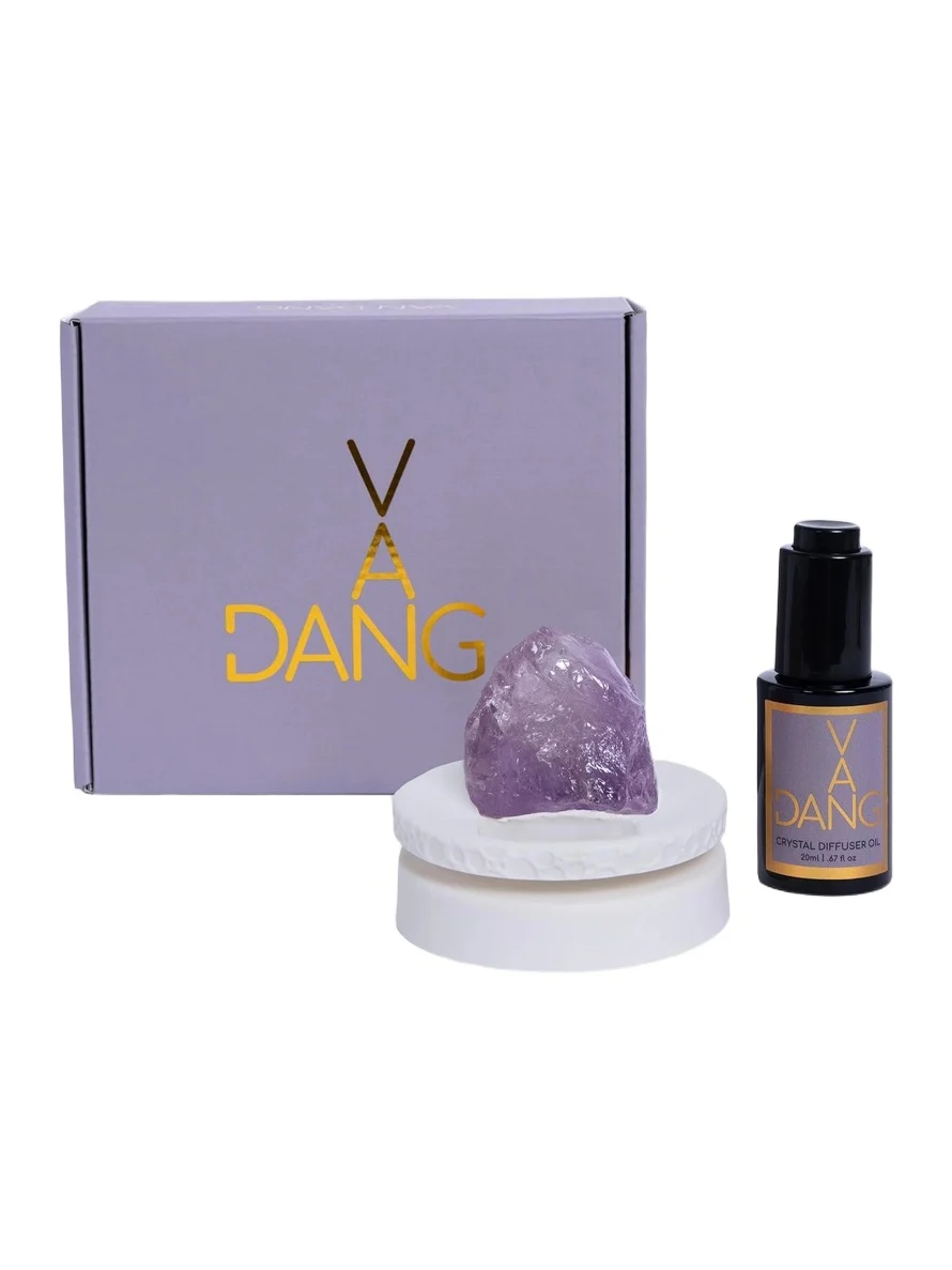 Van Dang Fragrances Buddhapada Diffuser Oil & Amethyst Crystal Meditation Set