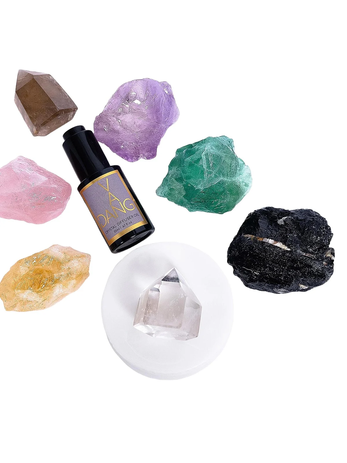 Van Dang Fragrances Buddhapada 7-Piece Crystal Meditation Set