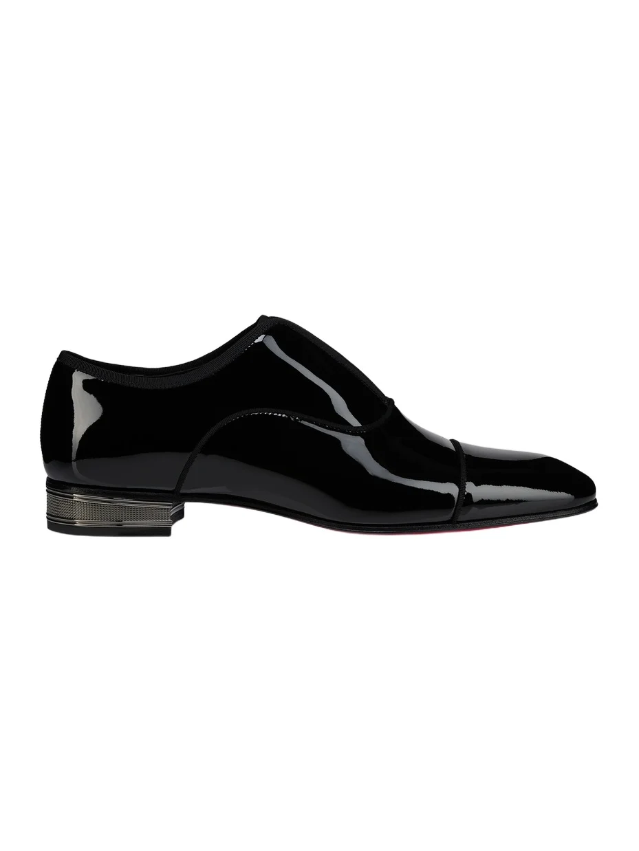 Christian Louboutin Men's Alphamale Galvin Patent Leather Slip-On Oxfords
