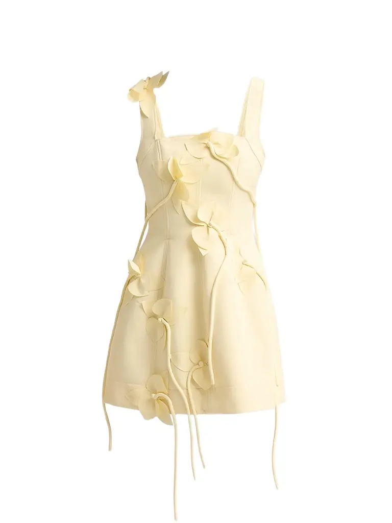 Acler Women's Forever Young Reeve Mini Dress - Lemon Zest | Image 1 Acler Women's Forever Young Reeve Mini Dress - Lemon Zest | Image 1
