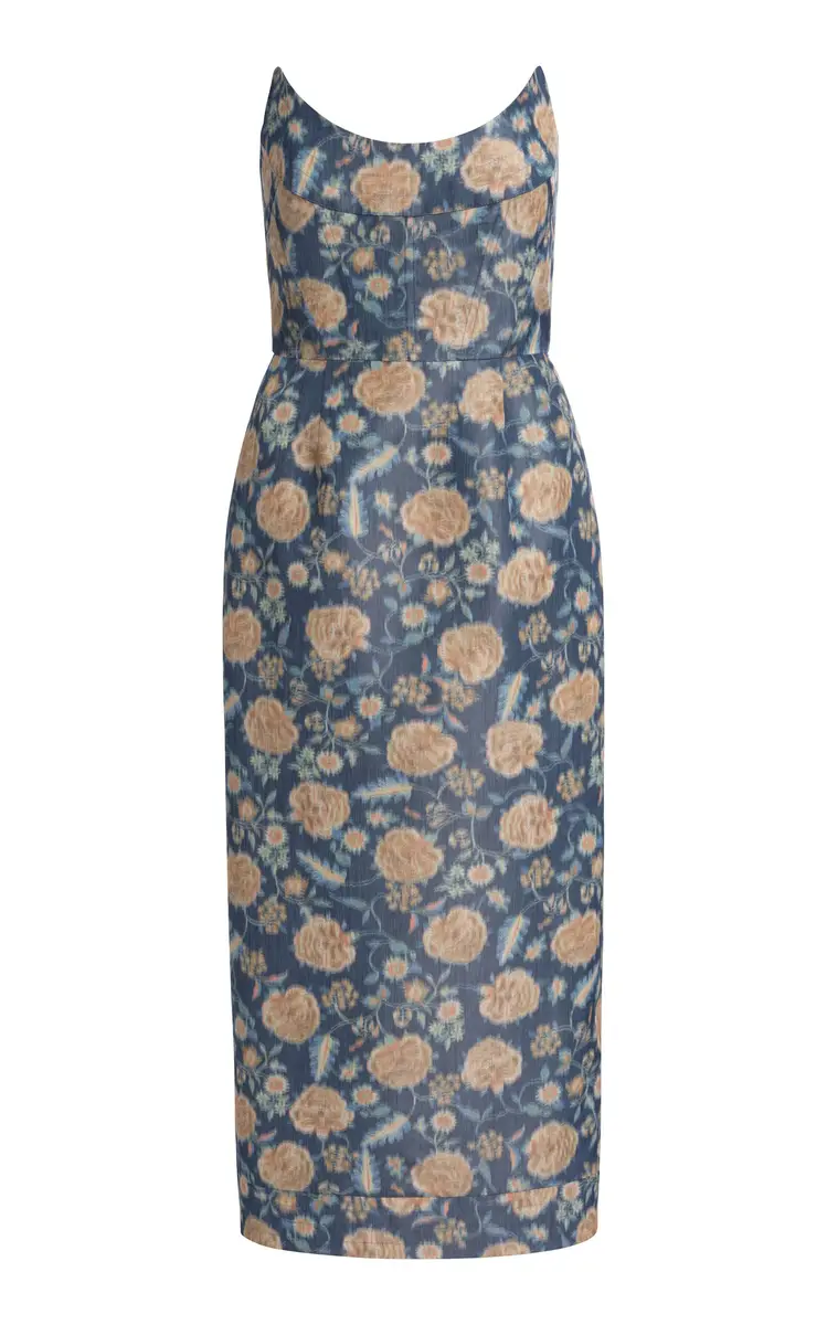 Markarian Cypress Dusk Marigold Ikat Midi Dress | Image 1 Markarian Cypress Dusk Marigold Ikat Midi Dress | Image 1