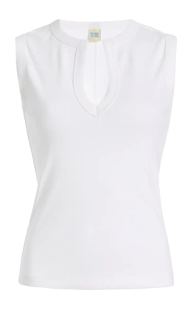 FLORE FLORE Iman Cotton Tank Top | Thumbnail 2