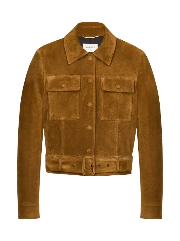 Yves Saint Laurent jacket in vintage split leather