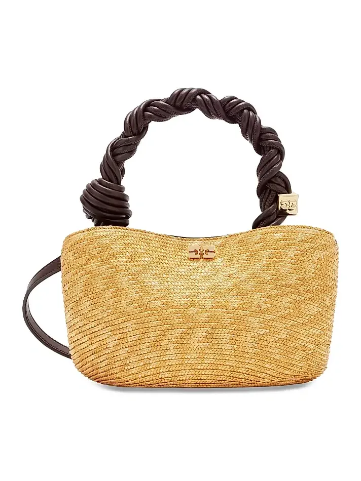 Women's Bou Mini Straw Top Handle Bag Women's Bou Mini Straw Top Handle Bag