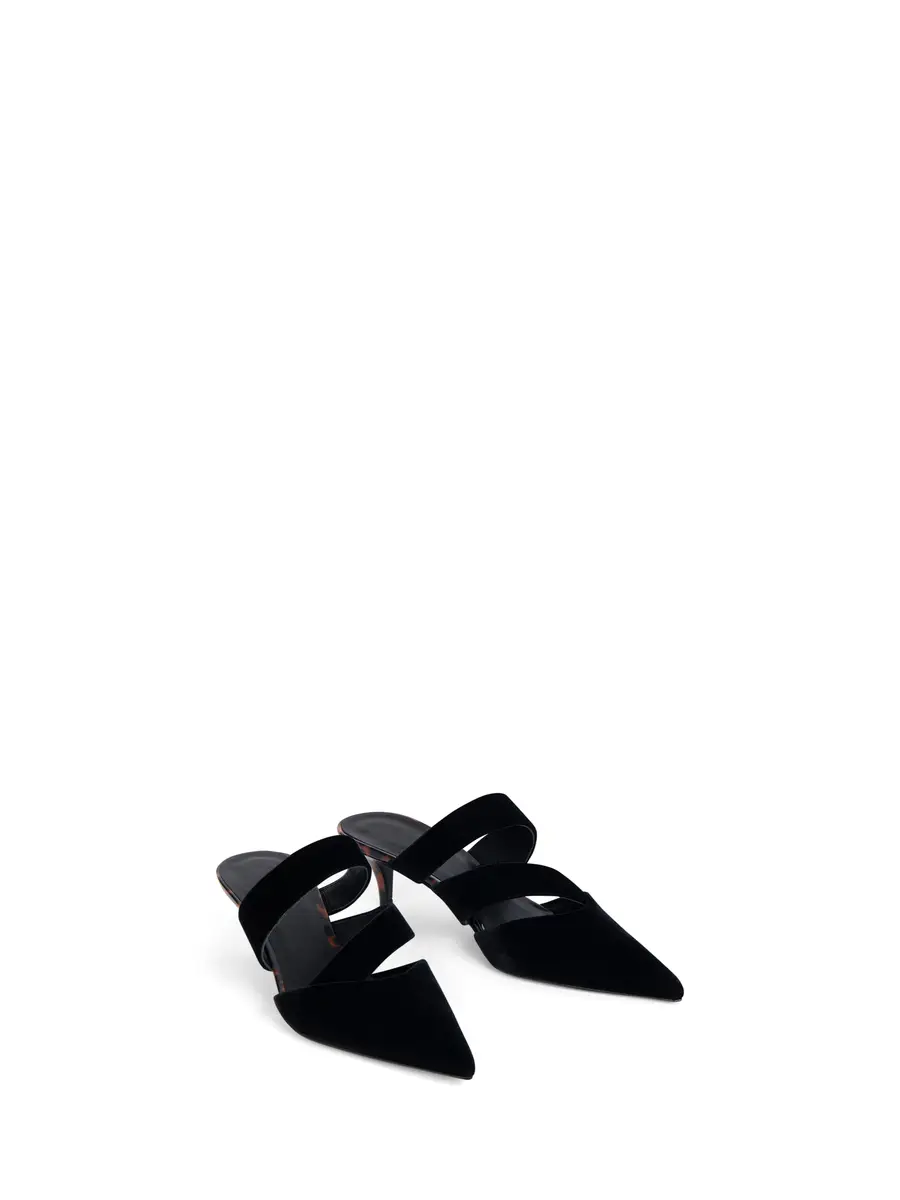 Balmain Velvet and printed patent leather mules | Thumbnail 3 Balmain Velvet and printed patent leather mules | Thumbnail 3