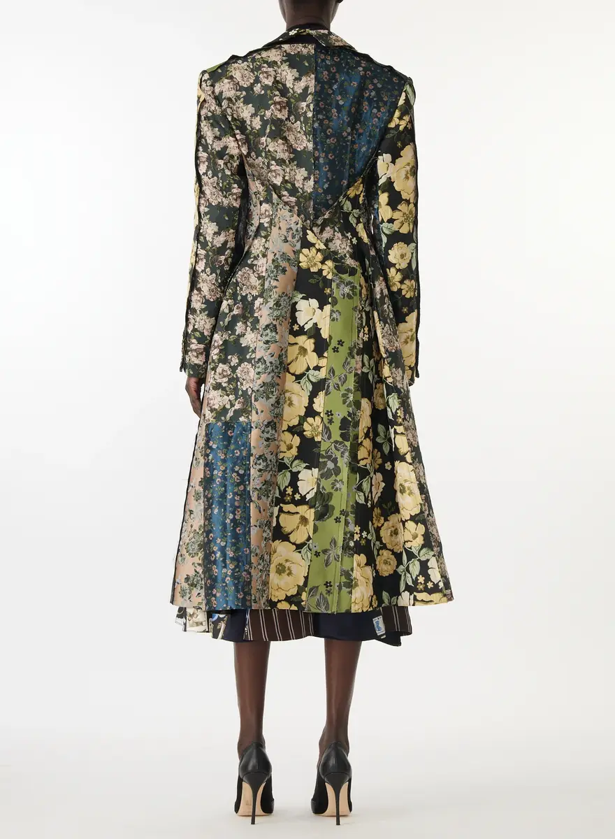 Jason Wu Collection MIXED FLORAL JACQUARD PANELED COAT | Thumbnail 5