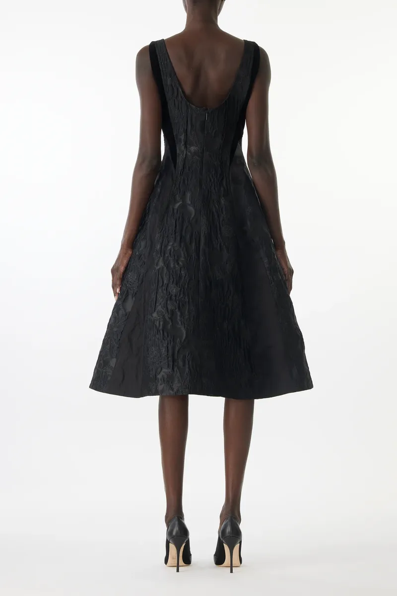 Jason Wu Collection MIXED MEDIA LOW BACK MIDI DRESS | Thumbnail 7