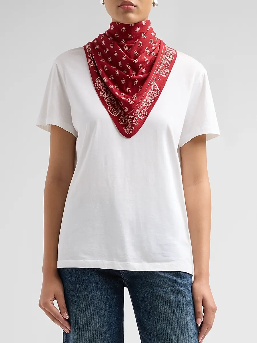 Guest In Residence Women's The Wild Rag Cotton-Silk Reversible Bandana | Thumbnail 2