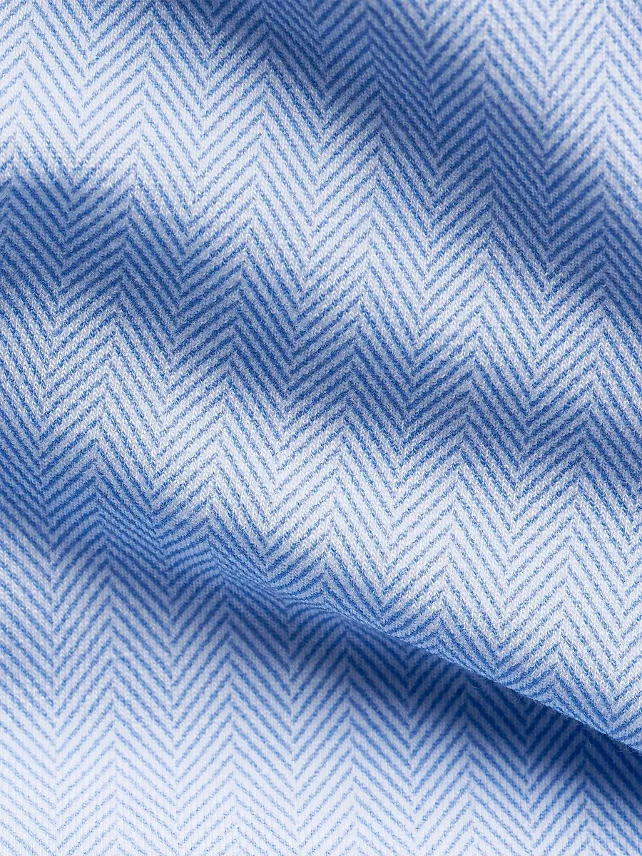 Eton Men's Herringbone Stretch-Cotton Slim-Fit Shirt | Thumbnail 3 Eton Men's Herringbone Stretch-Cotton Slim-Fit Shirt | Thumbnail 3