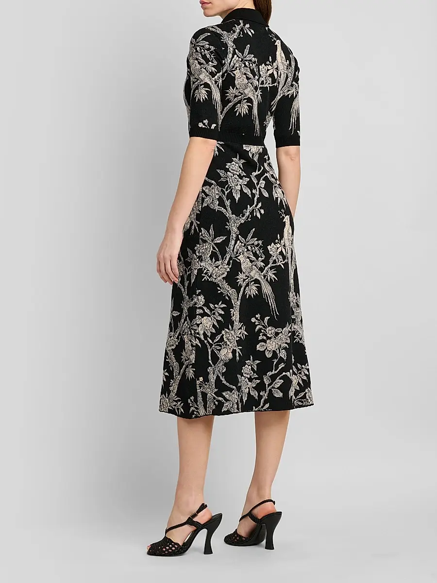 Etro Women's Wool-Blend Knit Midi Shirtdress | Thumbnail 3 Etro Women's Wool-Blend Knit Midi Shirtdress | Thumbnail 3