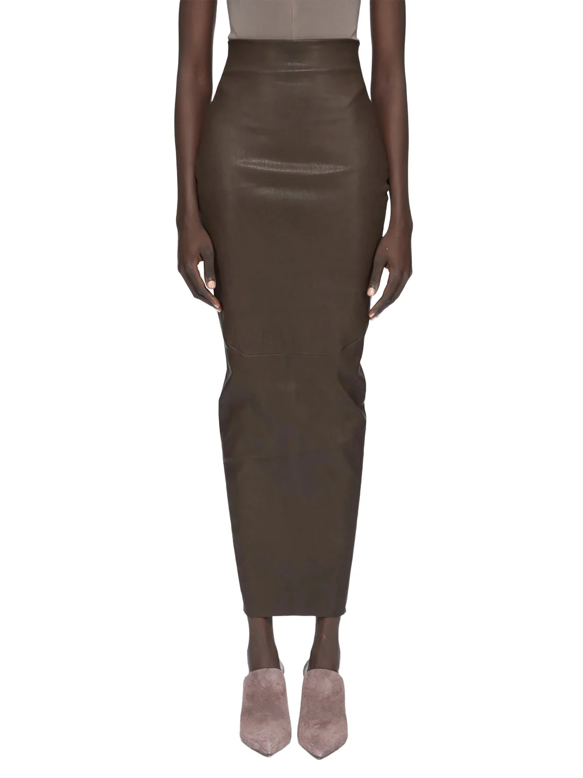Women's Dirt Pillar Stretch Leather-Blend Pencil Maxi Skirt Women's Dirt Pillar Stretch Leather-Blend Pencil Maxi Skirt