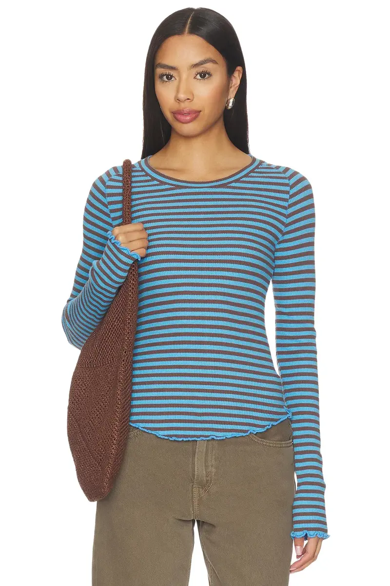 X We The Free Easy Does It Striped Tee
